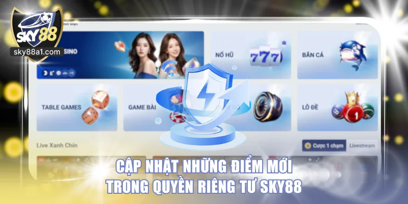 Cập nhật những điểm mới trong quyền riêng tư SKY88