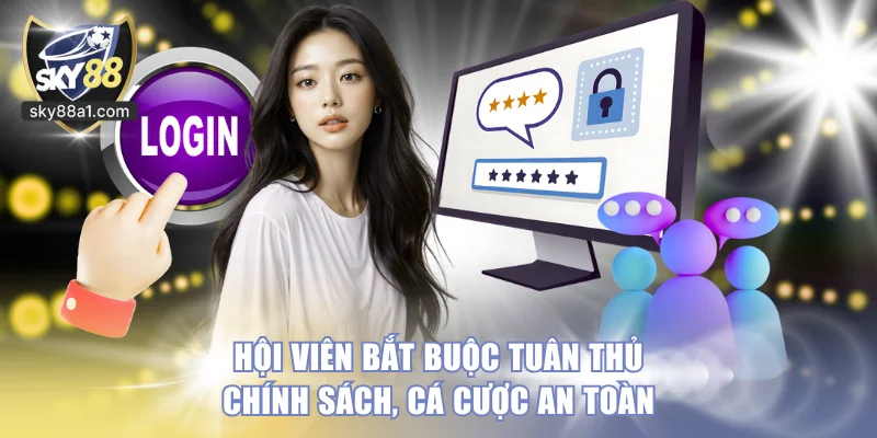 Hội viên bắt buộc tuân thủ chính sách, cá cược an toàn